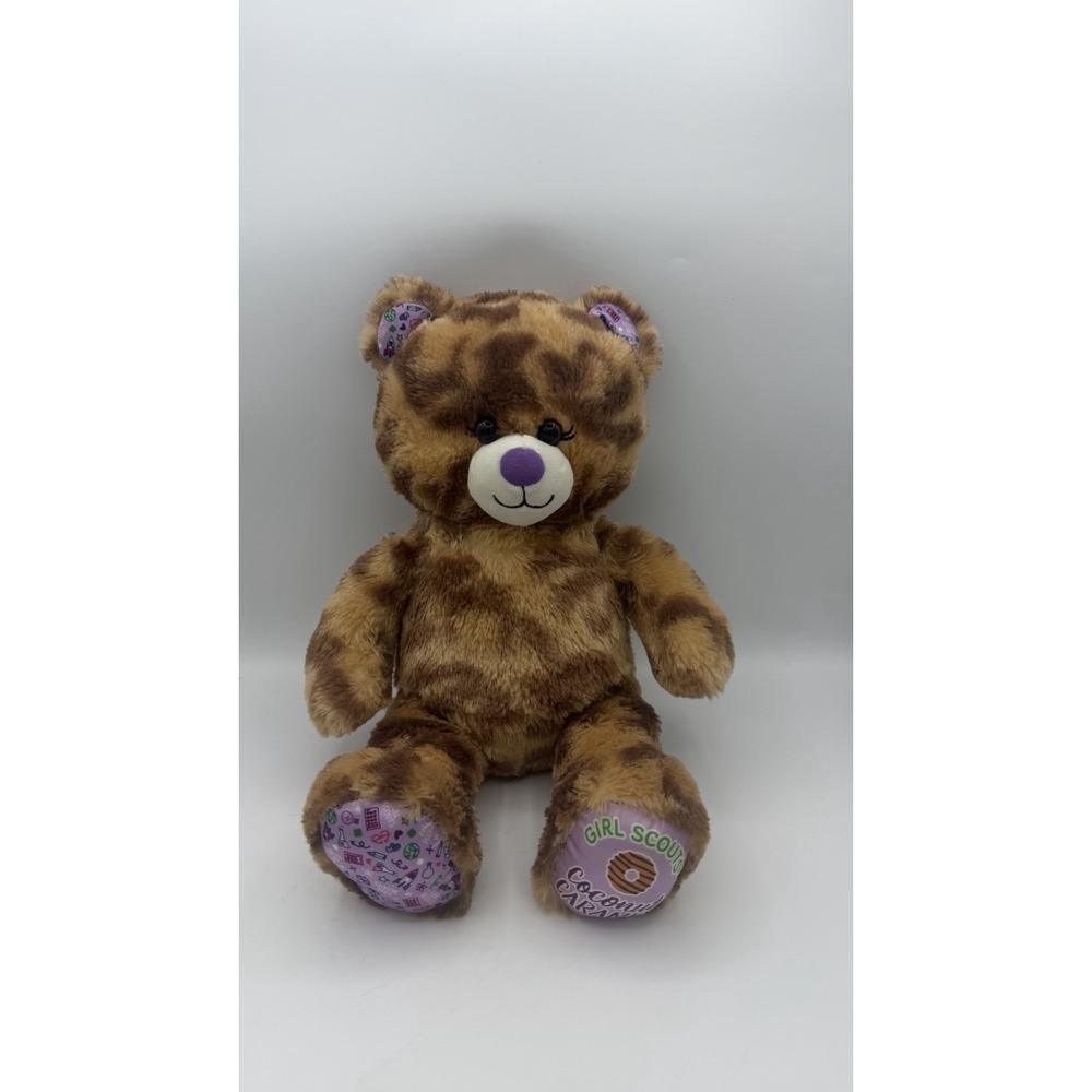 Build A Bear BAB Girl Scouts Coconut Caramel 16" Plush Stuffed Soft Brown Bear